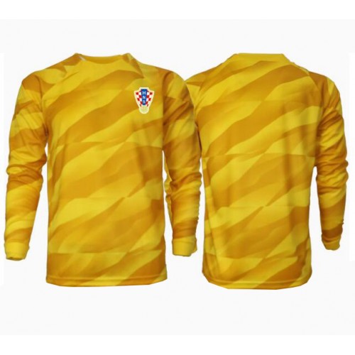 Hrvatska Golmanski Domaci Dres EP 2024 Dugi Rukav